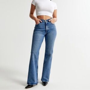 Abercrombie Curve Love High Rise Vintage Flare Jeans
